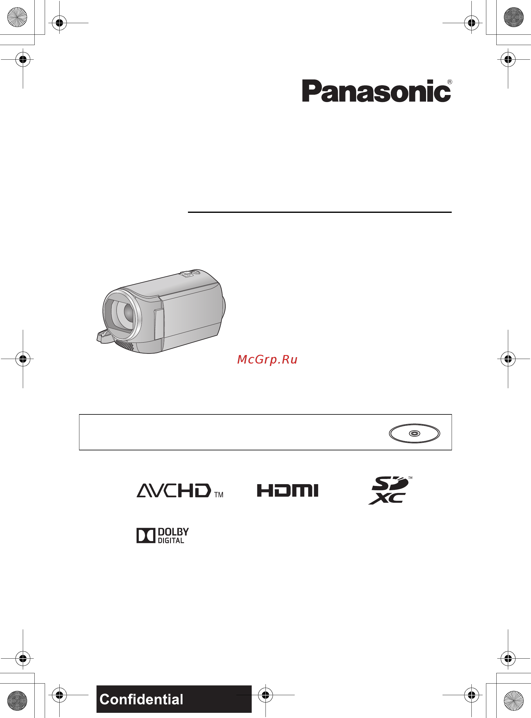 Panasonic HC-V130EE-K HC-V130EE-K Black Инструкция по эксплуатации онлайн