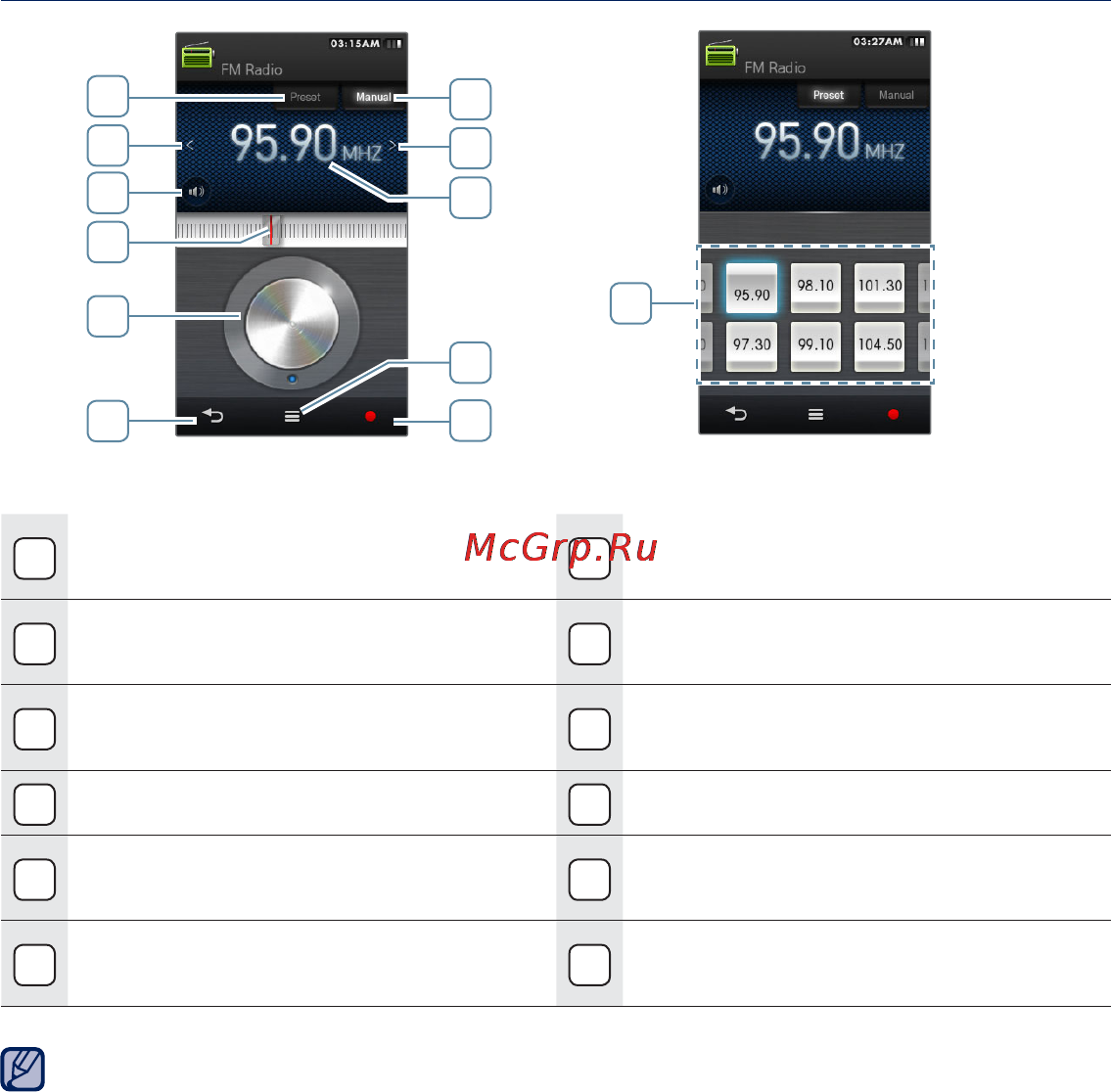 Samsung M1 [89/136] Дисплей fm радио