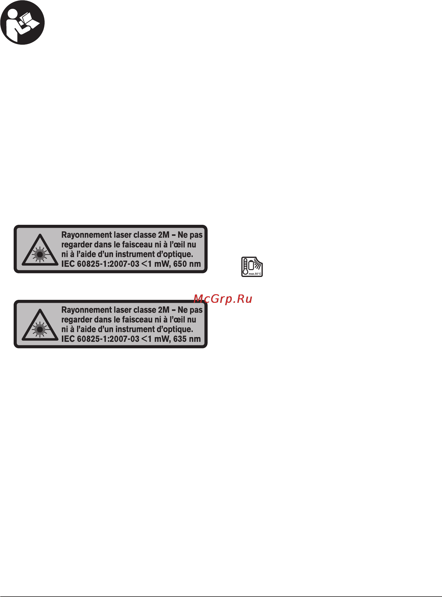 Cst/berger LM800DPI [33/356] Laser rotatif