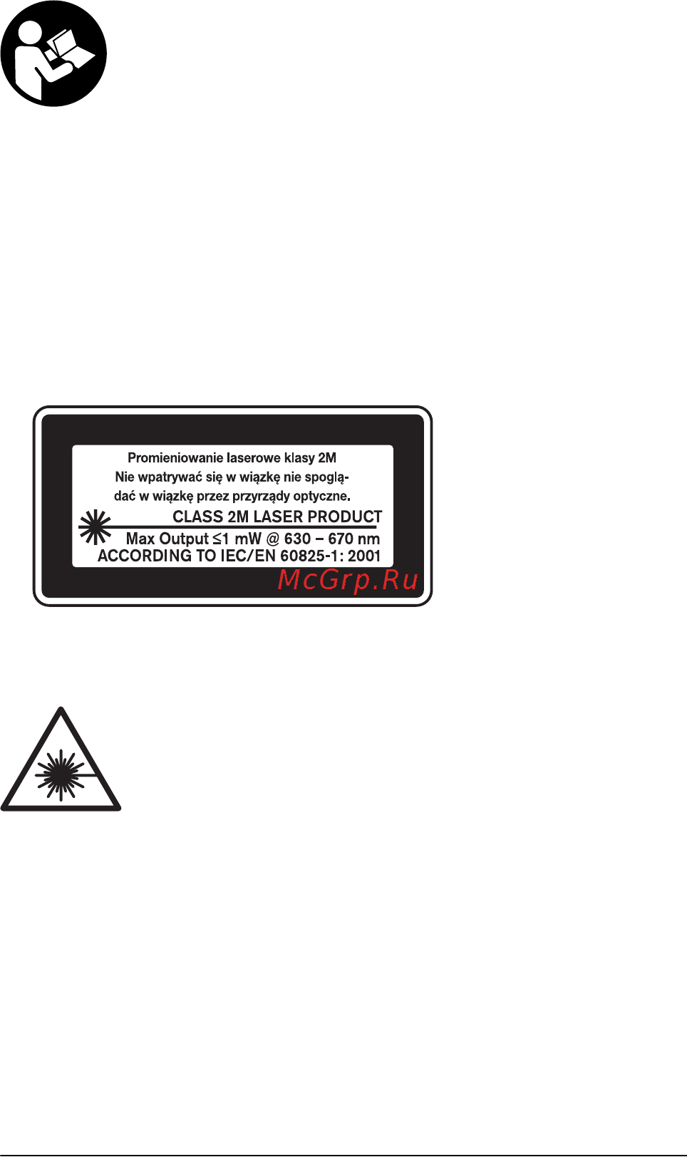 Cst/berger ILMXL [121/320] Wskazówki bezpieczeństwa