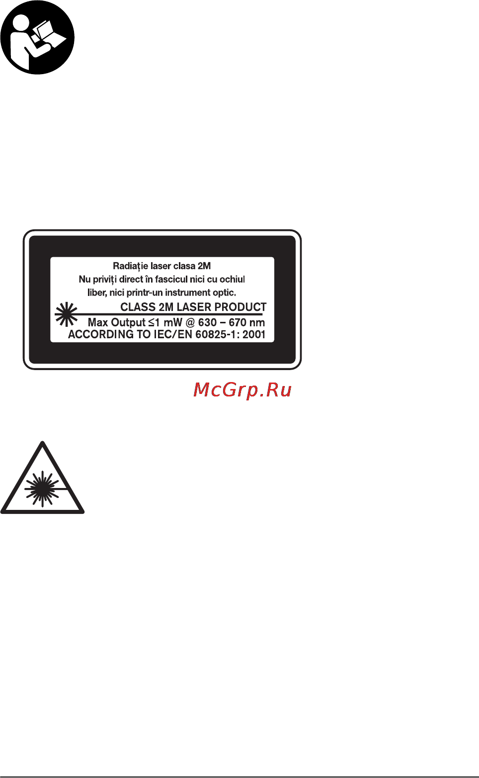 Cst/berger ILMXL [175/320] Instrucţiuni privind siguranţa și protecţia muncii
