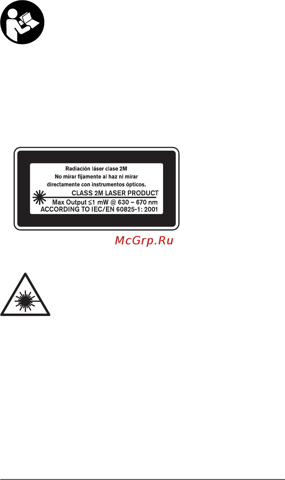 Cst/berger ILMXL [36/320] Instrucciones de seguridad
