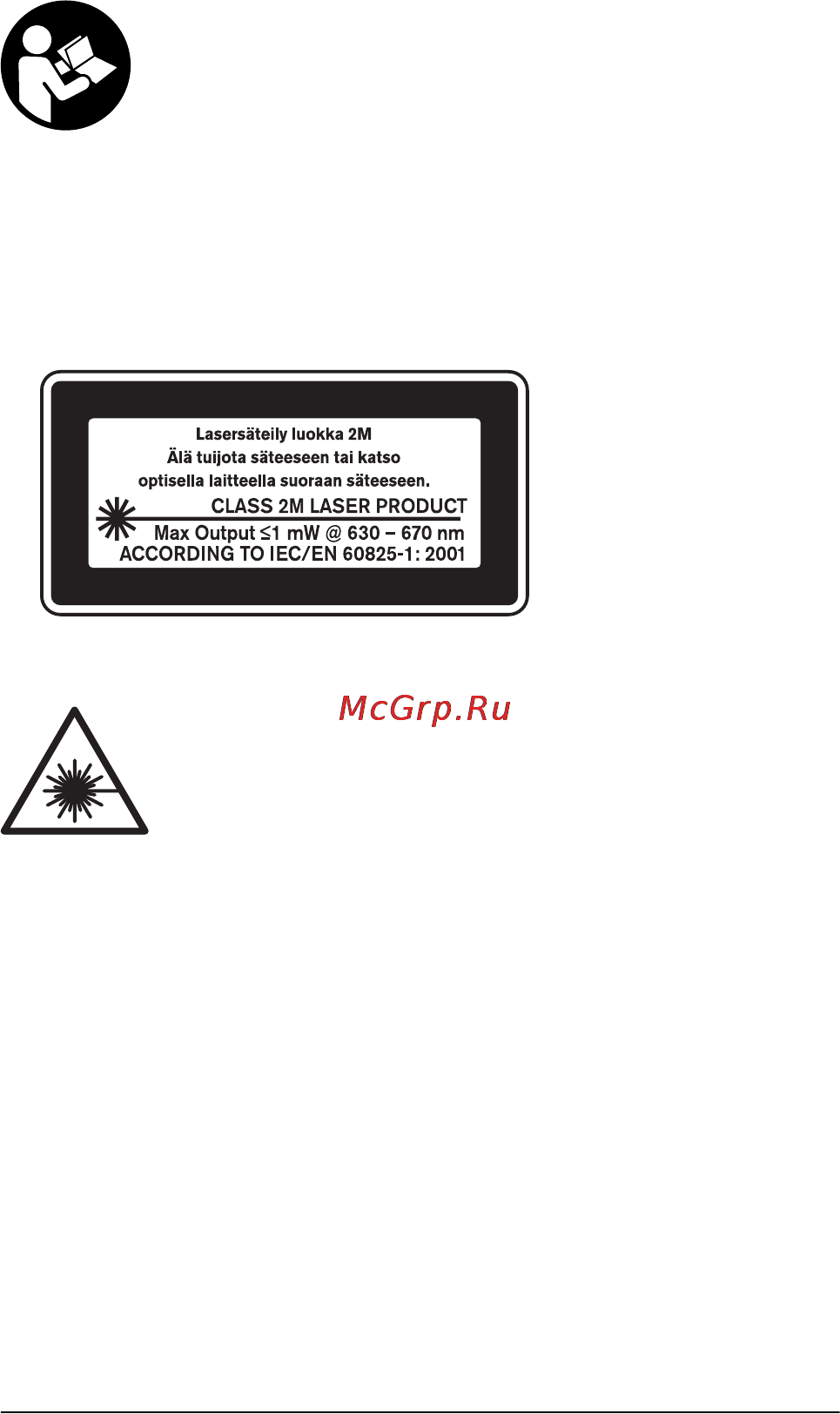 Cst/berger ILMXL [96/320] Turvallisuusohjeita