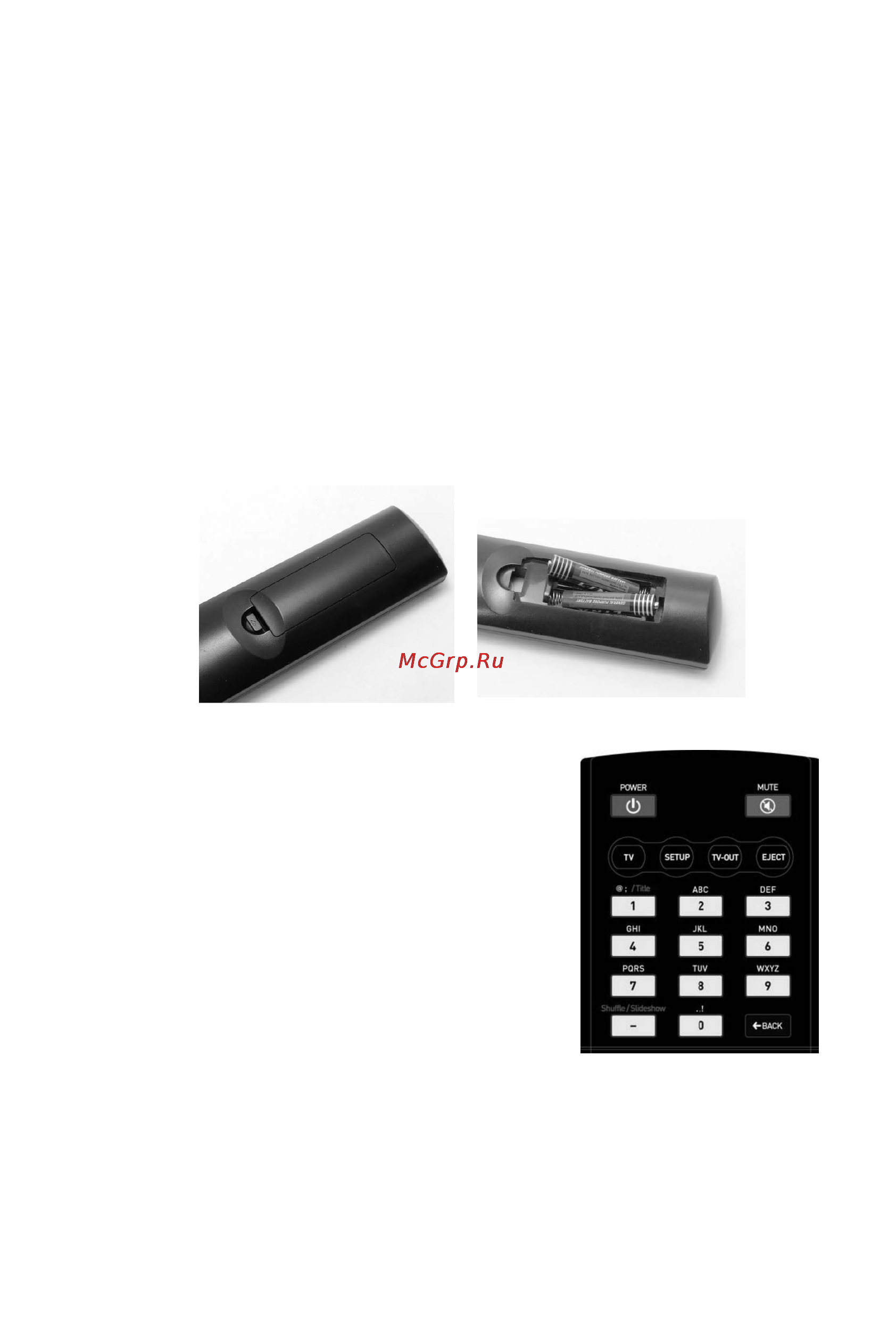 Iconbit HD390DVD [8/94] Пульт дистанционного управления