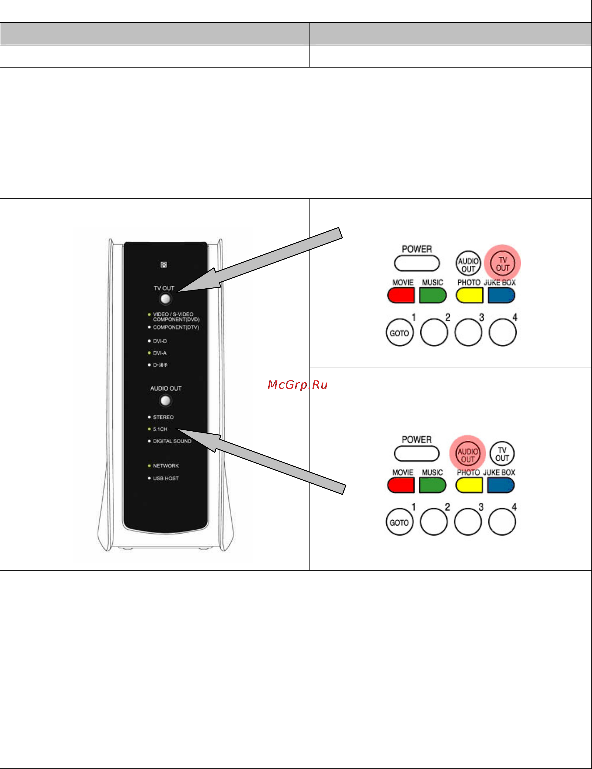 Iconbit HD360W [7/79] Установка и изменение настроек tv out