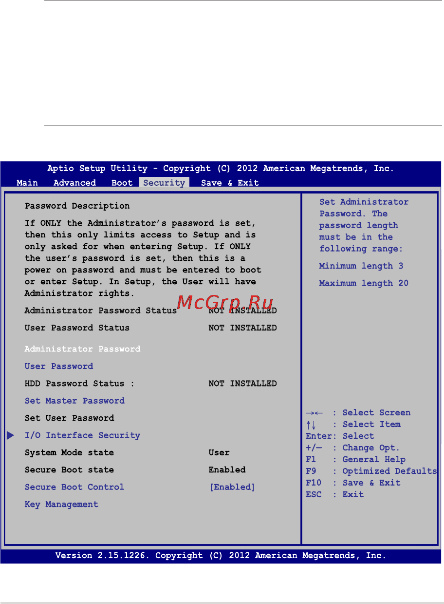 Asus X551CA-SX090H [79/113] Security