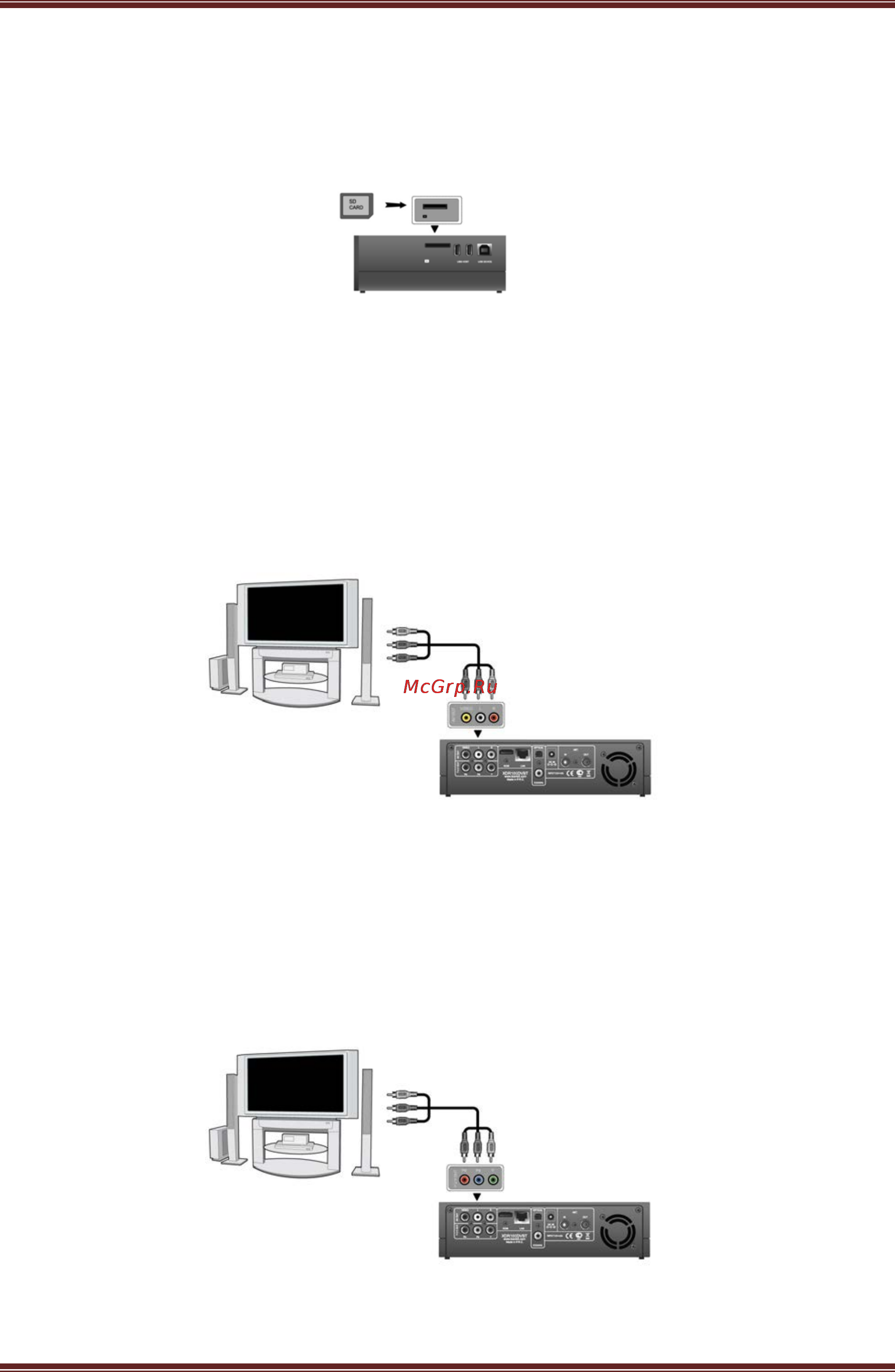 Iconbit XDR100DVBT [11/47] Подключение карт памяти