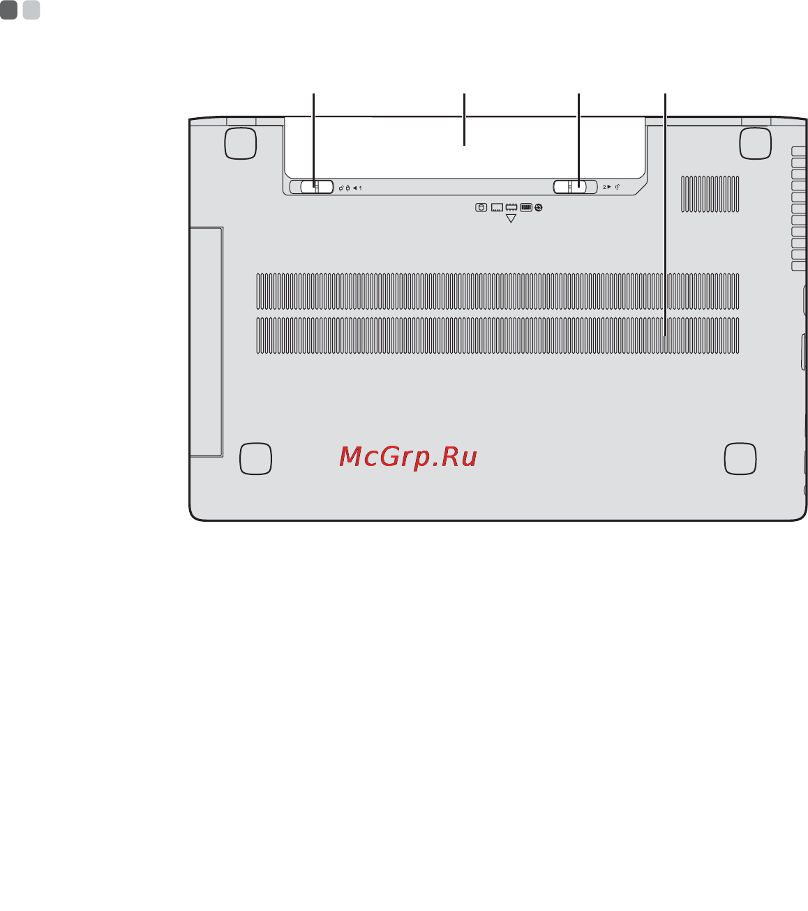 Lenovo Idea Pad G500 (59381587) [17/46] Вид снизу