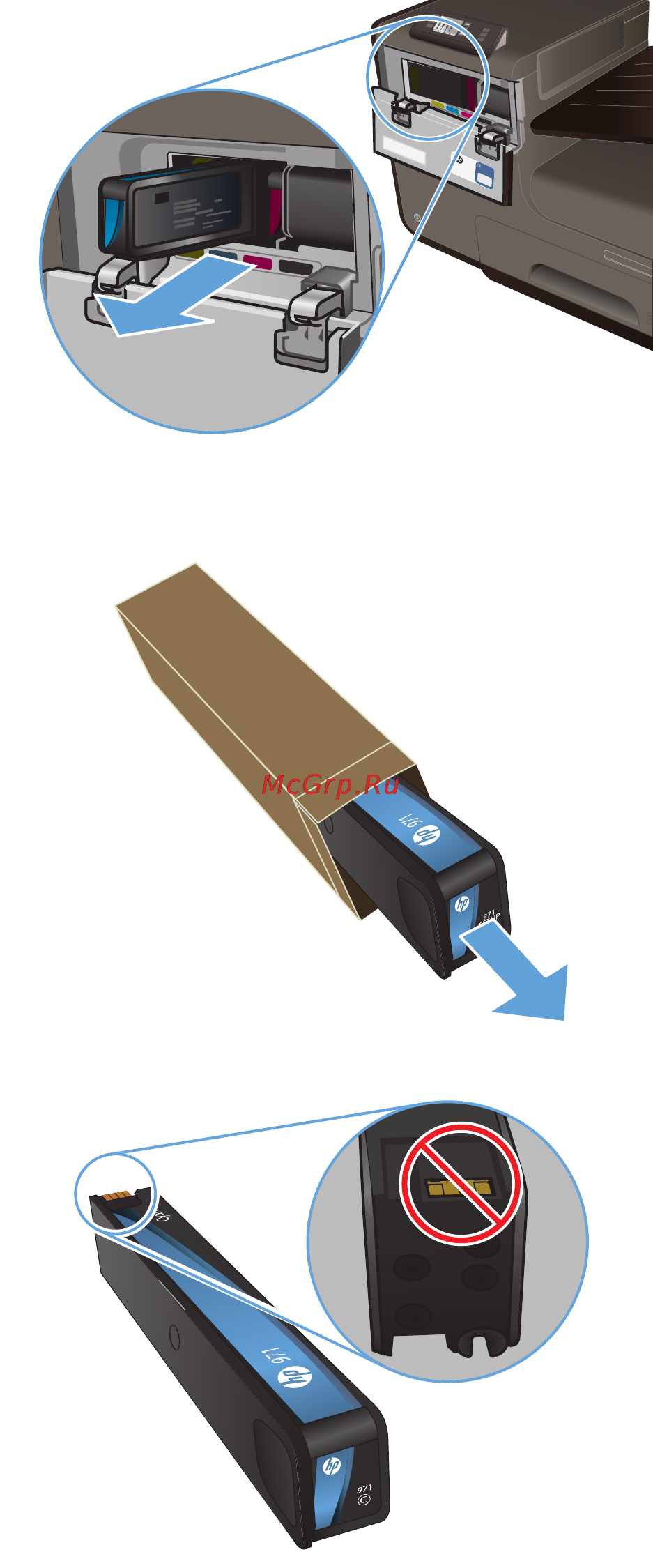 HP Officejet Pro X451dw Printer Инструкция по эксплуатации онлайн [91/252] 94291