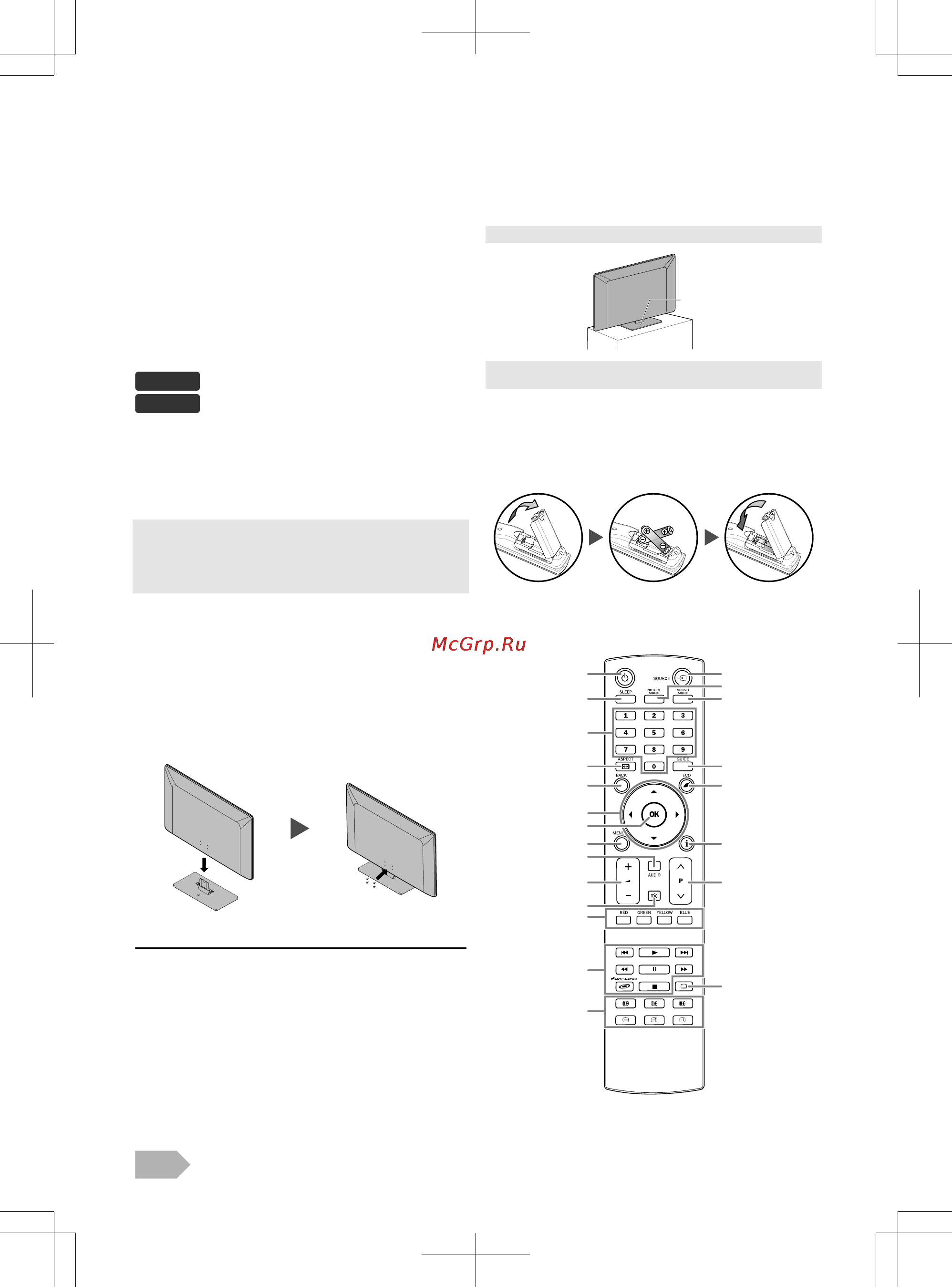 Funai LED40-H9200M [3/25] Комплект поставки