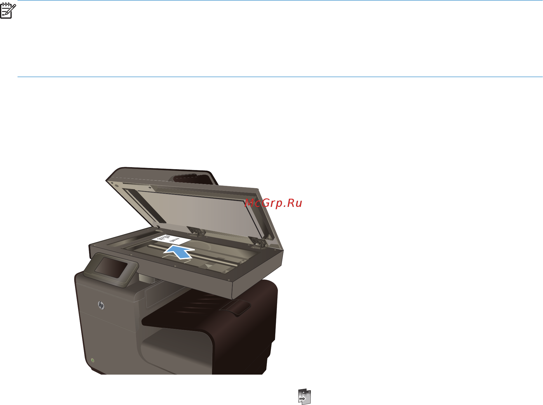 HP Officejet Pro X476dw MFP [131/286] Копирование оригиналов неоднородного формата