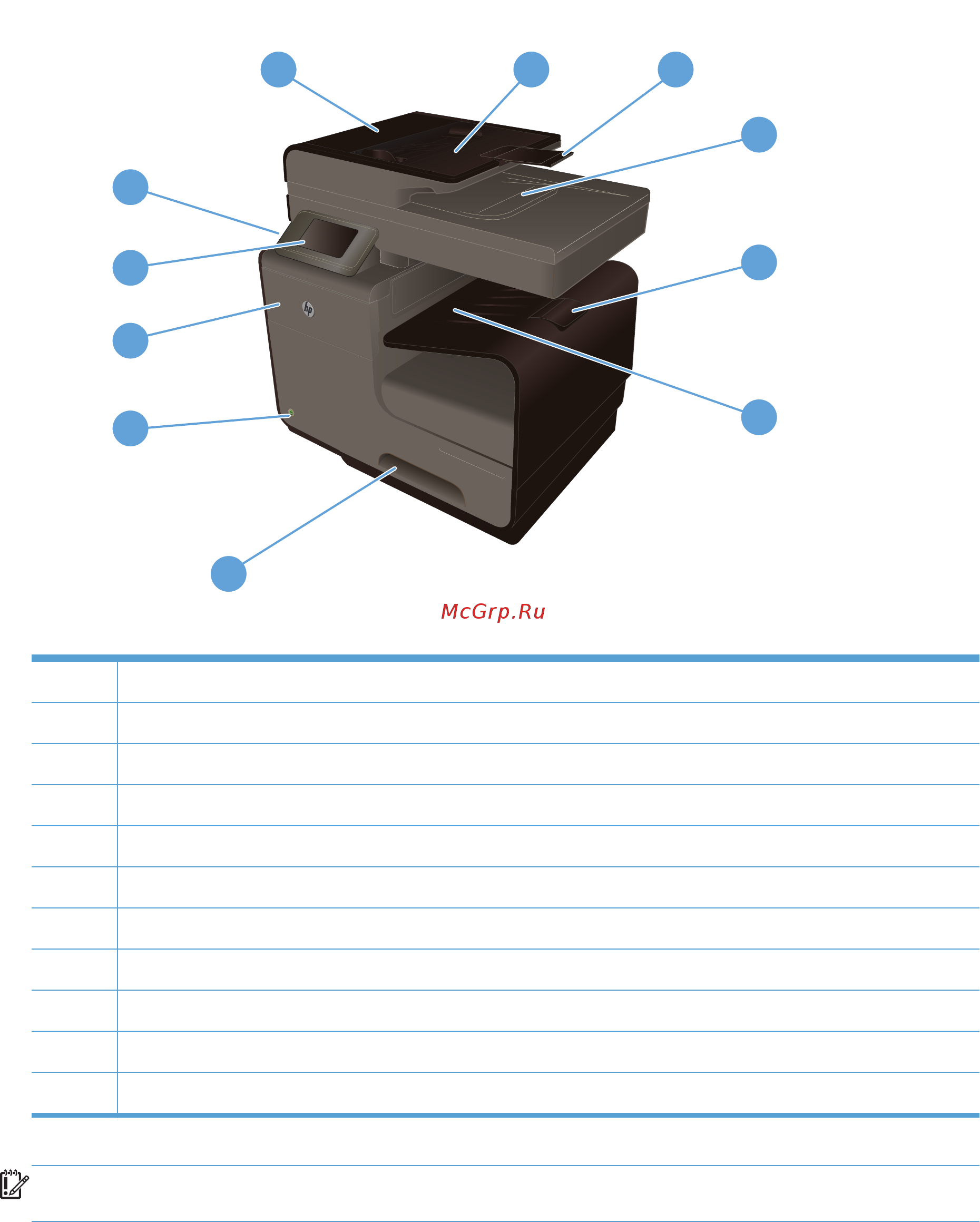 HP Officejet Pro X476dw MFP [21/286] Вид спереди