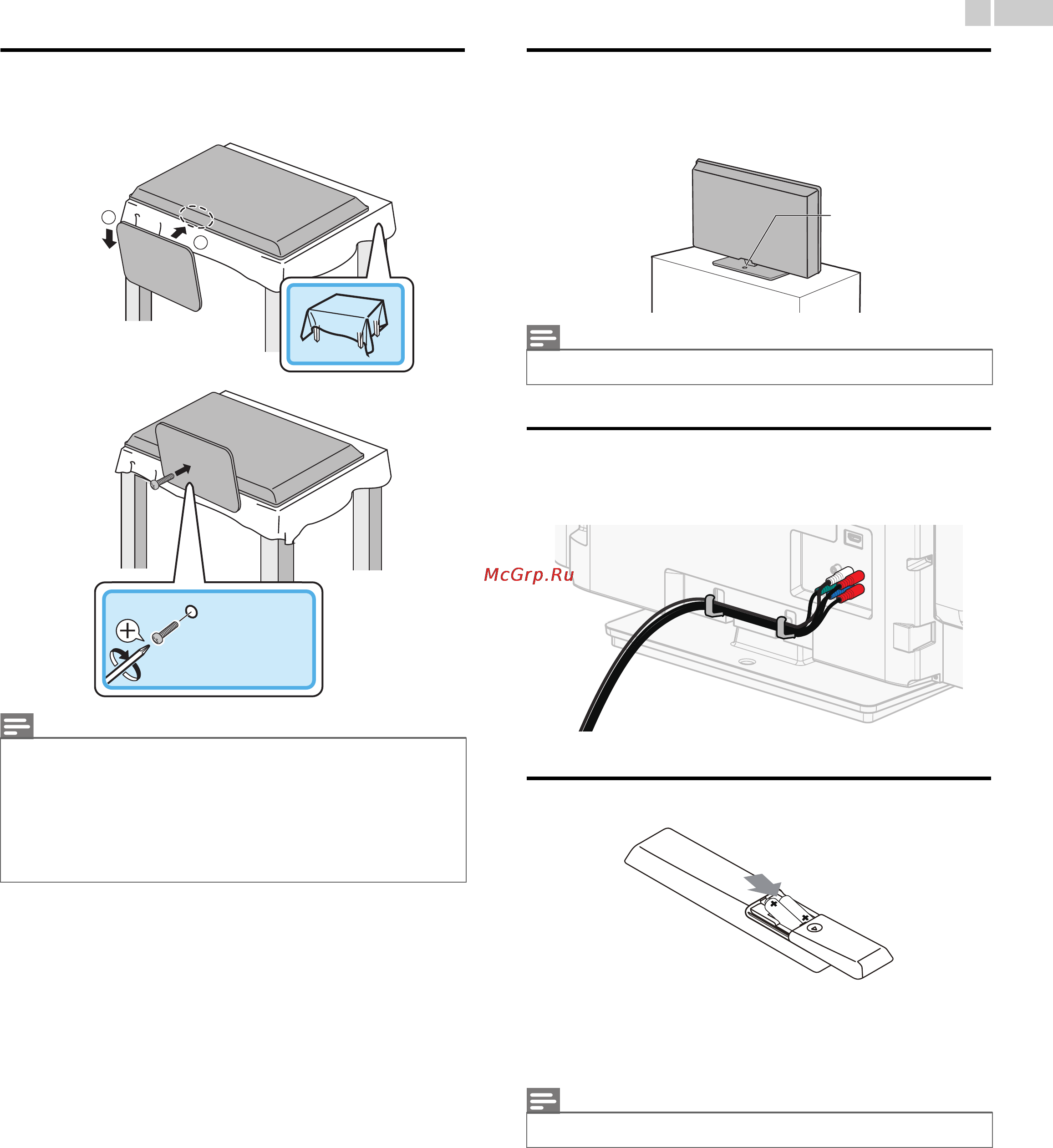 Funai LF320FX4F [8/38] Attaching the base