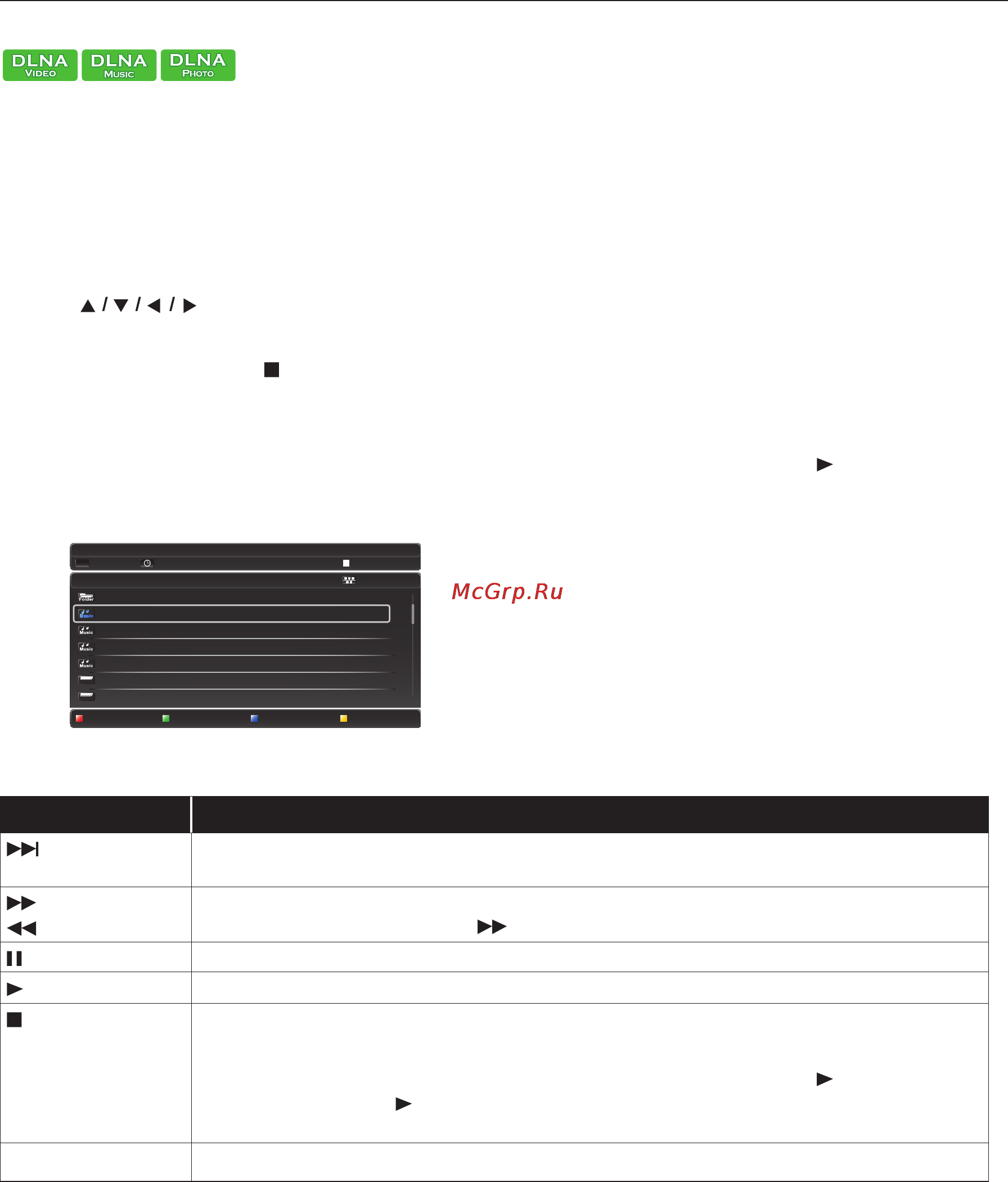 Funai NB620FX4 [24/64] Playing back video music photo from dlna certified home media servers