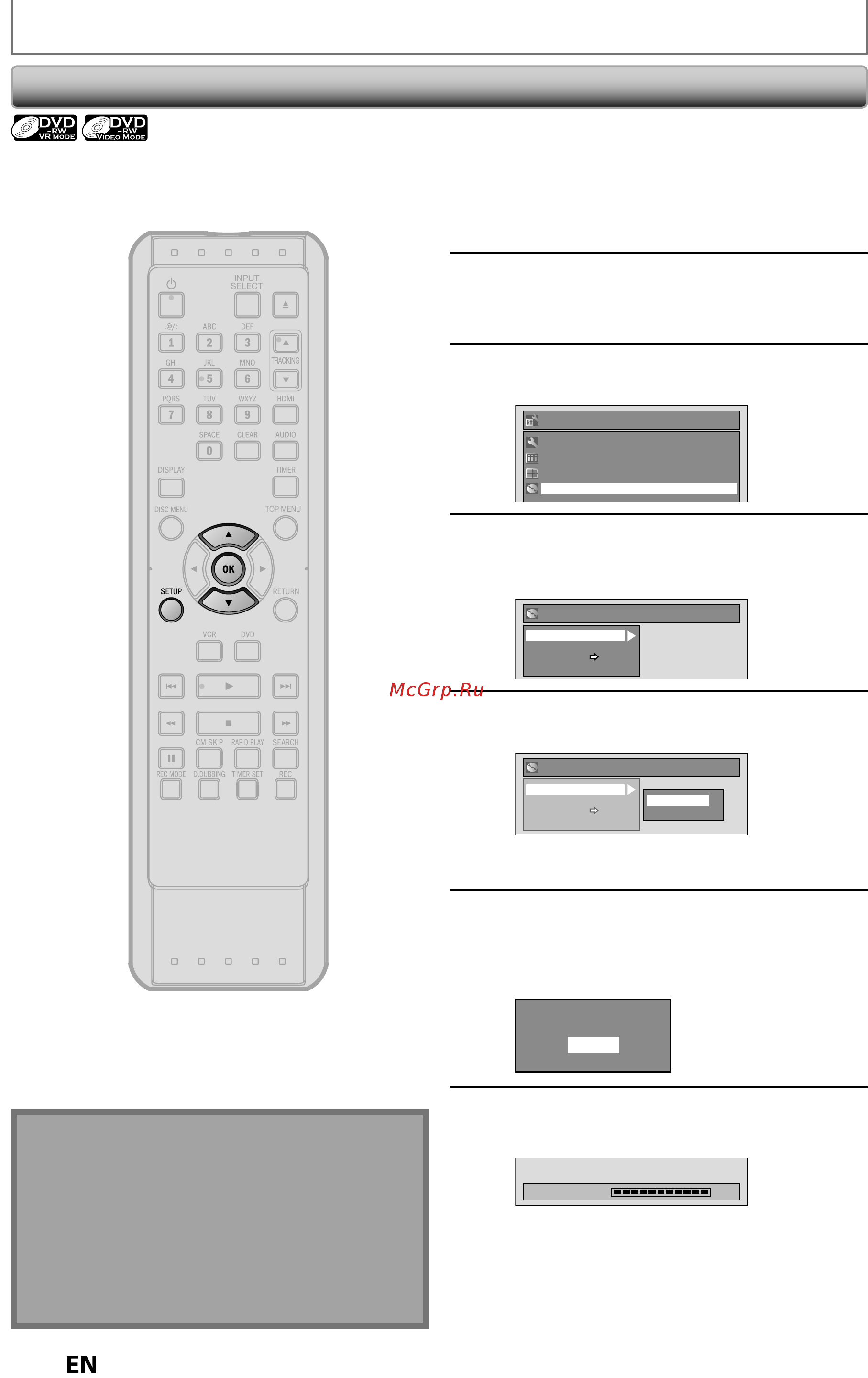 Funai ZV427FX4 [60/96] Reformatting a disc manually