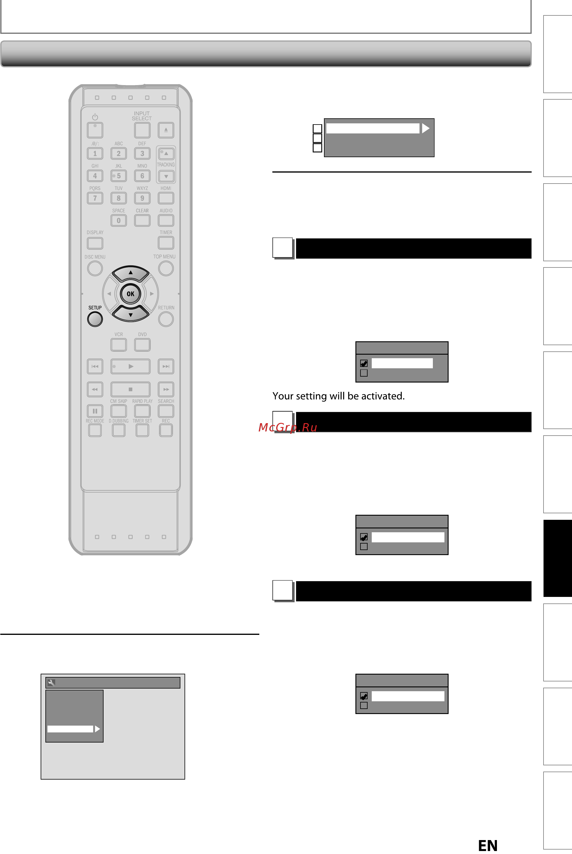 Funai ZV427FX4 [79/96] Setups