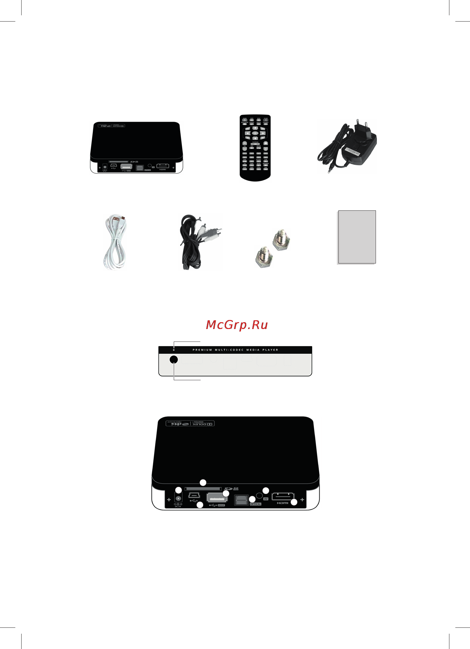 3Q Q-BIX F260HW [24/40] Contents in package
