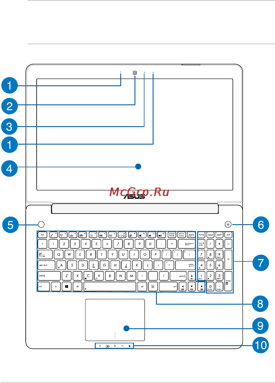Asus N550JV-XO321H [14/138] Знакомство с ноутбуком