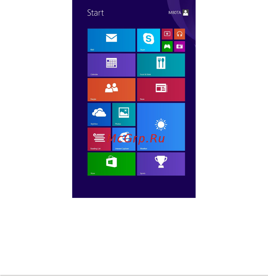 Asus M80TA-DL001H [29/76] Интерфейс windows