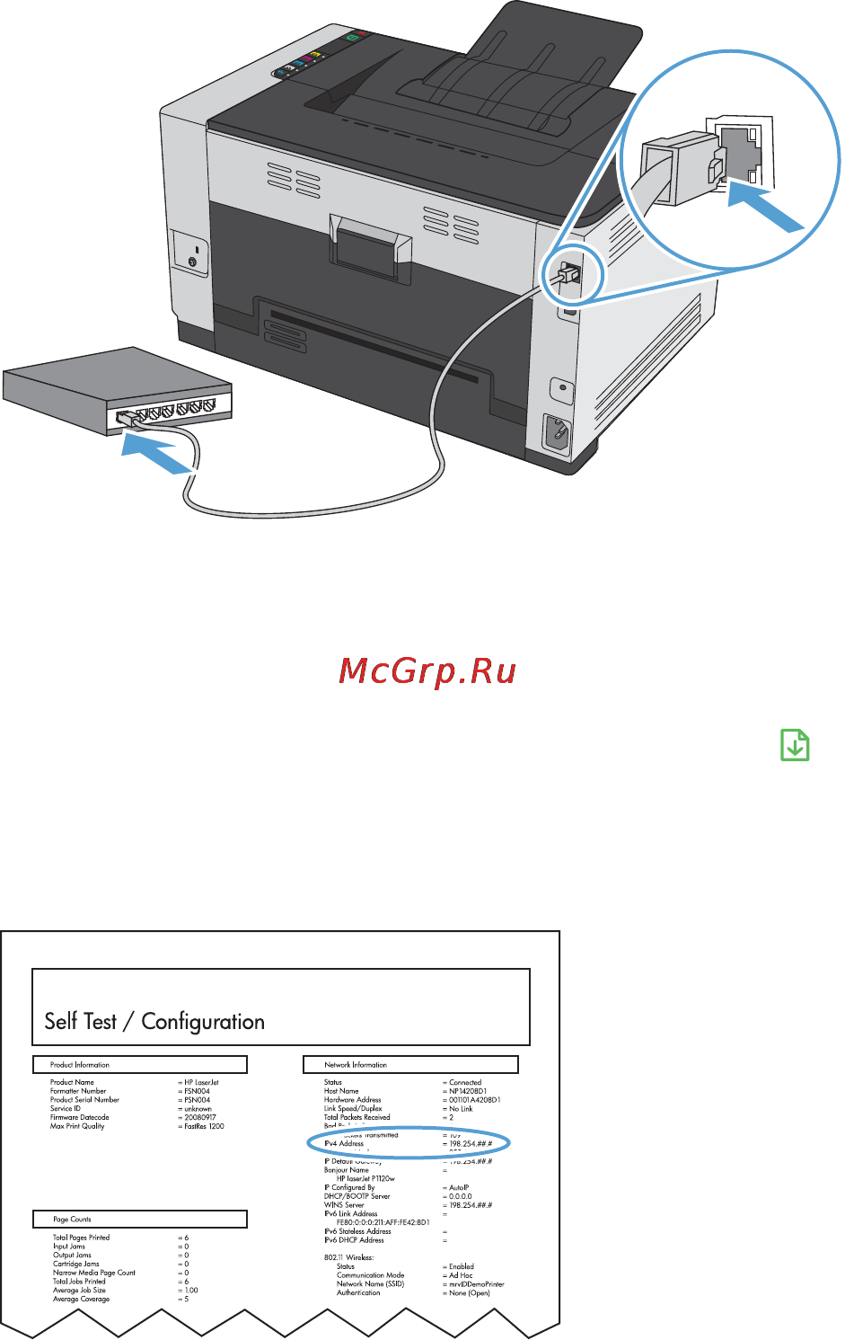 HP LaserJet Pro CP1025nw [29/198] Установка программного обеспечения для компьютеров mac в проводной сети