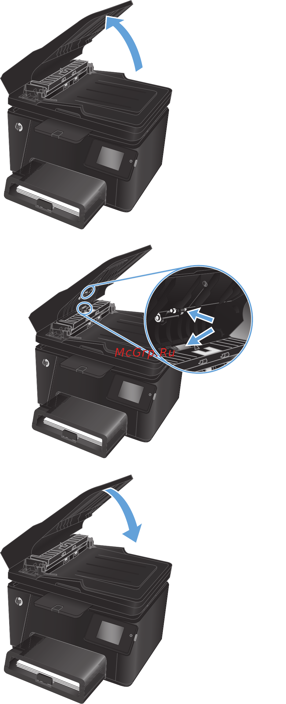 HP LaserJet Pro M176n [109/130] Отправка задания на другой факсимильный аппарат
