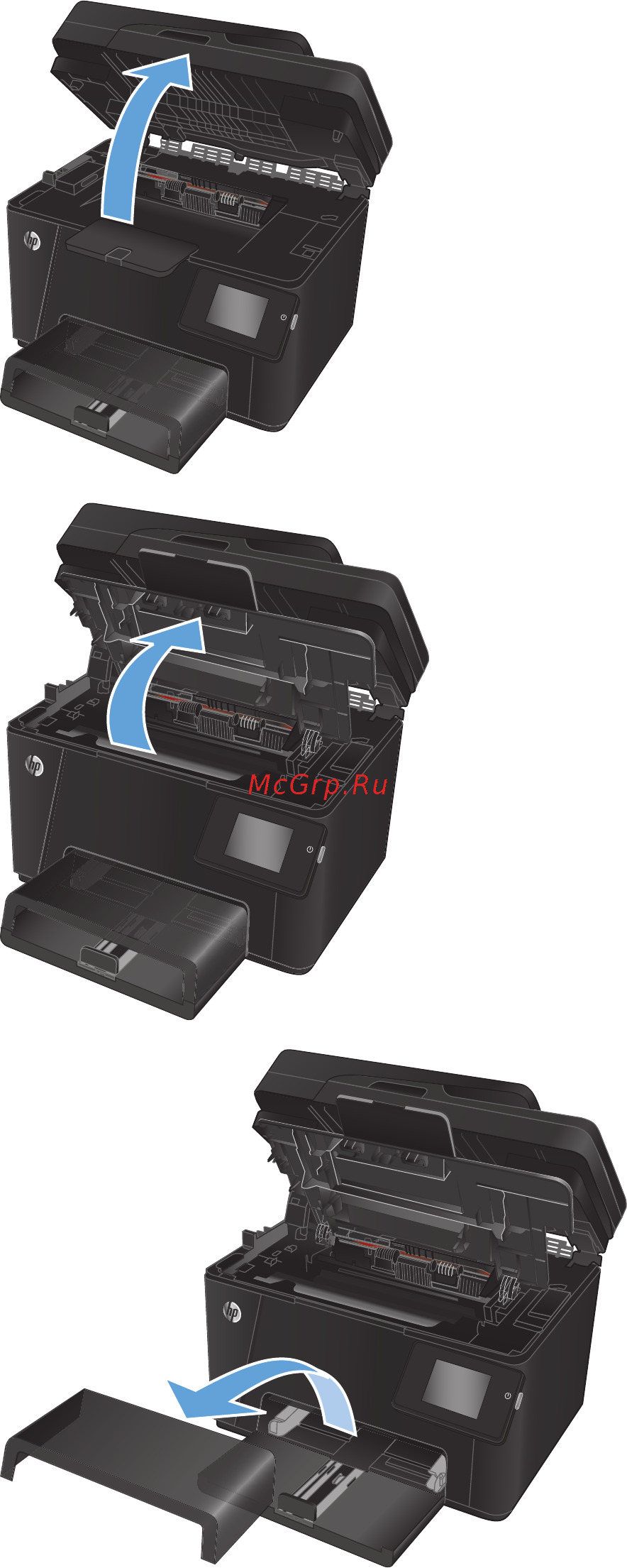 HP LaserJet Pro M176n [78/130] Замена барабана переноса изображений