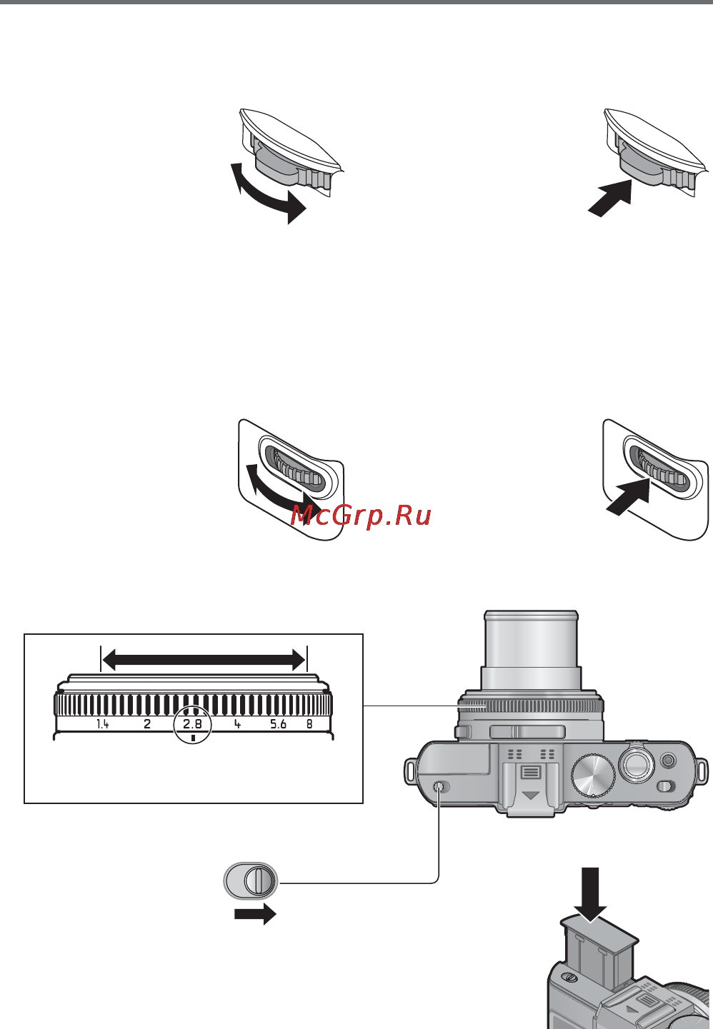 Leica D-lux 6 Glossy Black [12/30] Название частей