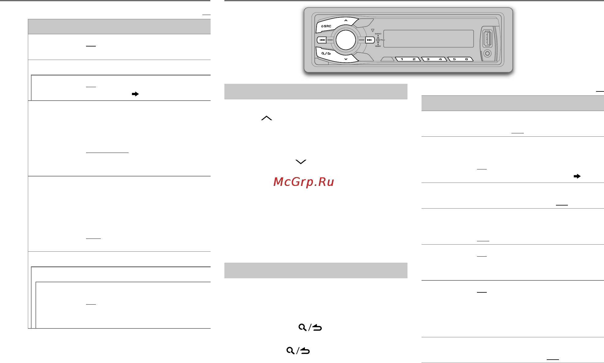 Kenwood KMM-100AY [7/40] Русский bк