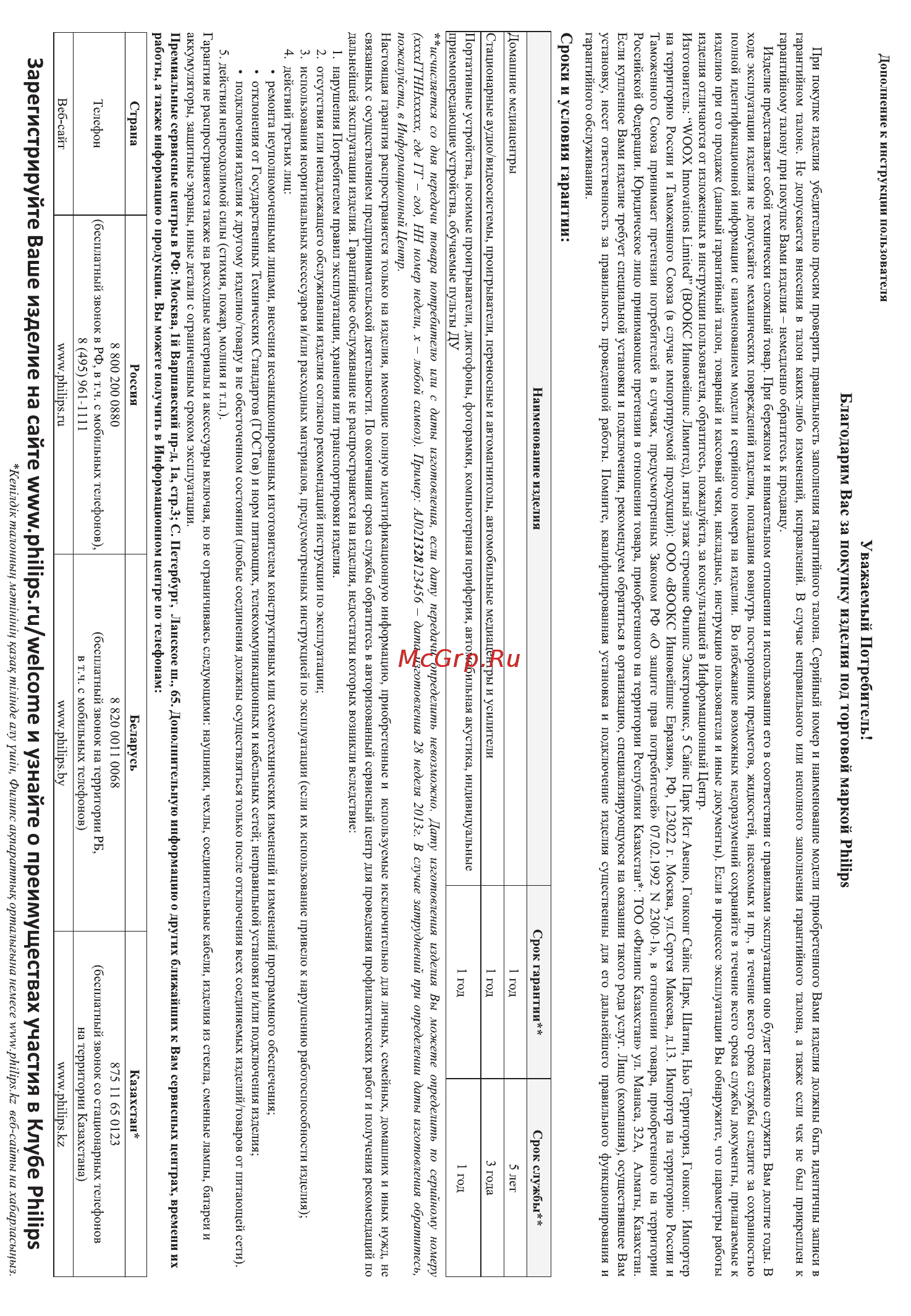 Philips AE1125/12 Инструкция по эксплуатации онлайн [12/13] 94470