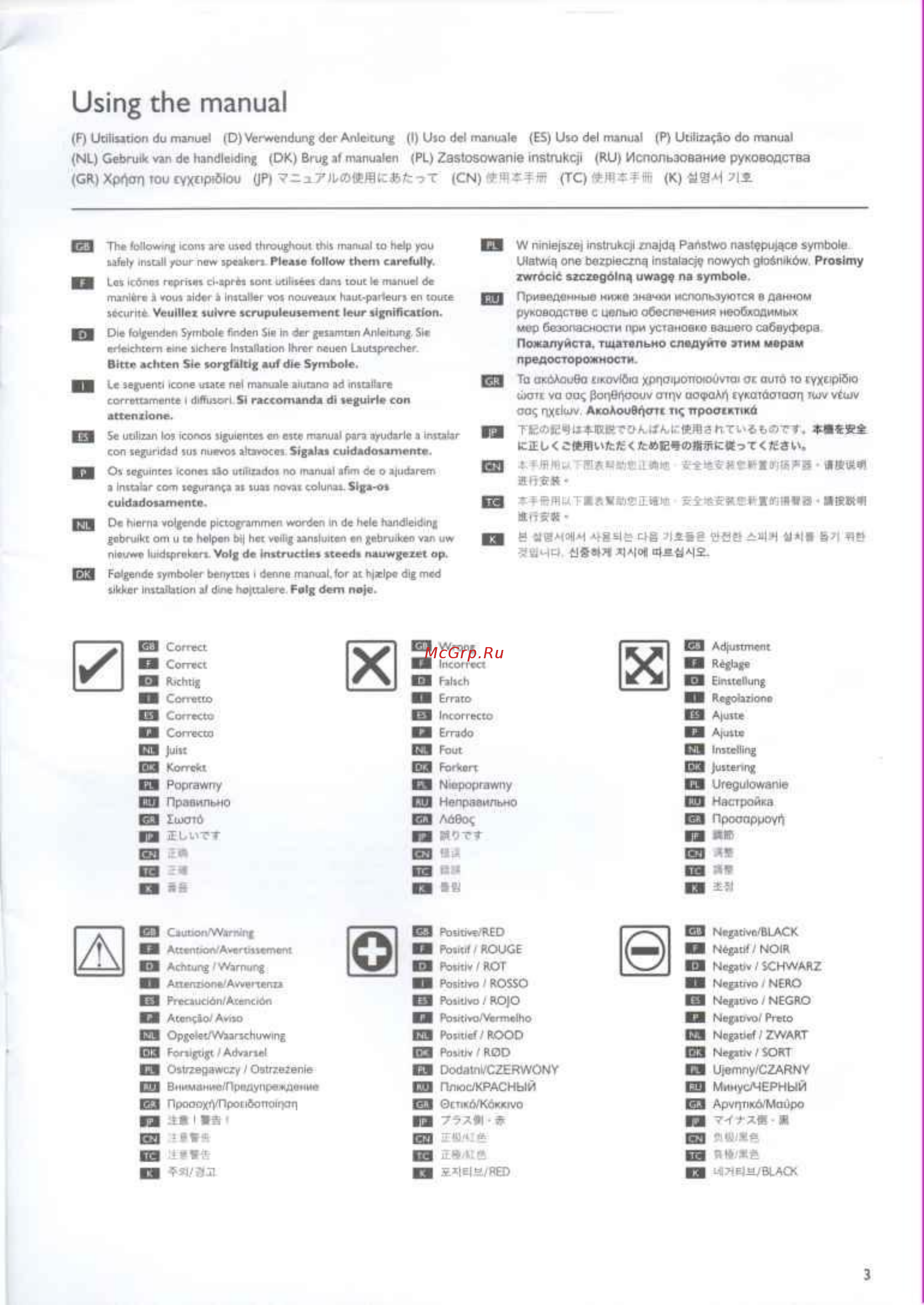 Kef Q500 Black [3/19] Using the manual