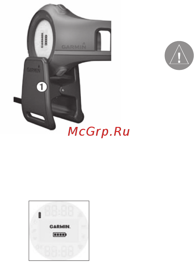 Garmin Forerunner 210 Men's HRM [27/36] Батарея монитора сердеч ного ритма и шагомера