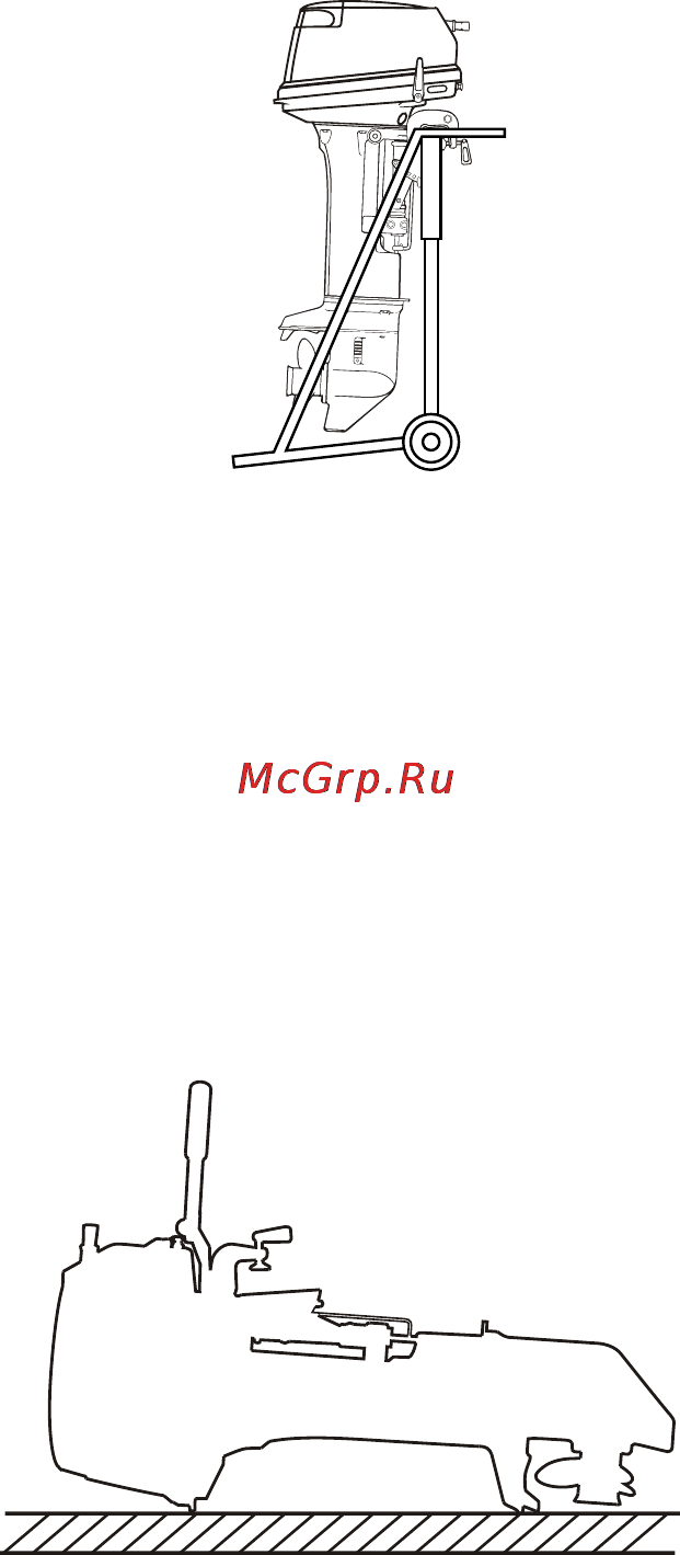 Mercury Marine ME 4 M [30/71] Снятие двигателя