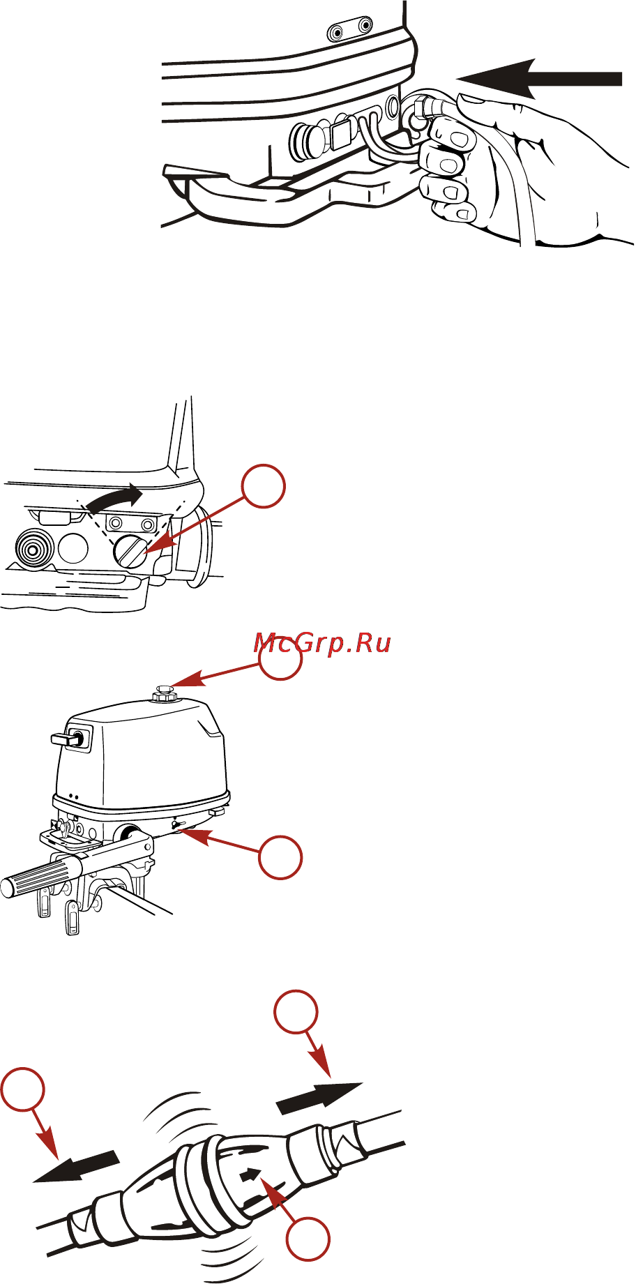 Mercury Marine ME 4 M [44/71] Эксплуатация