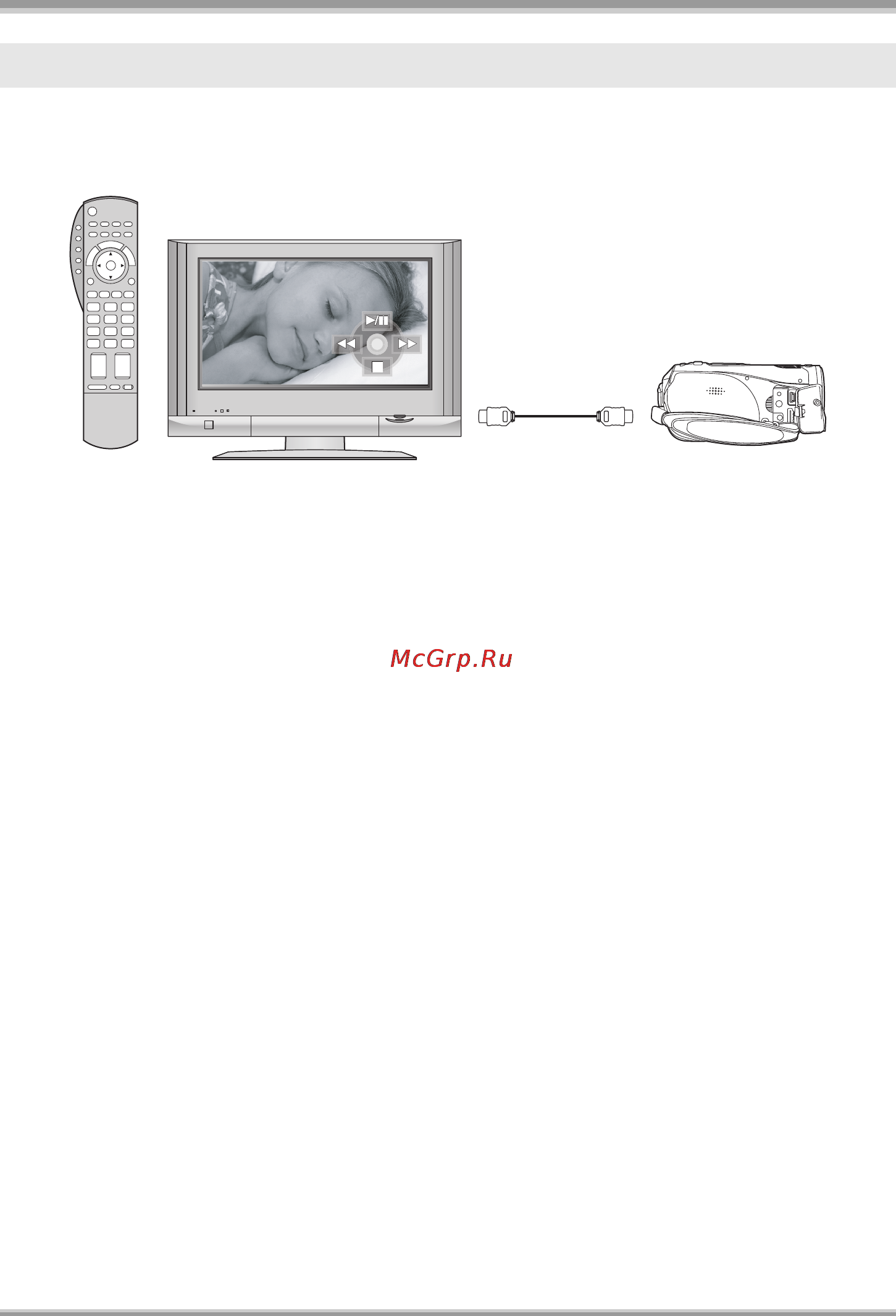 Panasonic HDC-SD1GC-S Silver [8/124] Using the remote control for the tv for playback