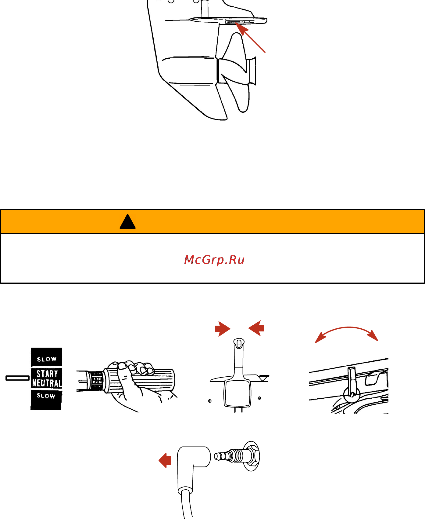 Mercury Marine ME 15 M [64/80] Замена гребного винта