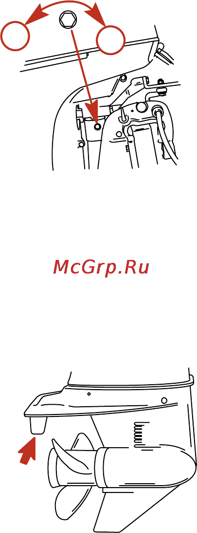 Mercury Marine ME 40 M Sea Pro [52/89] Регулировка триммера