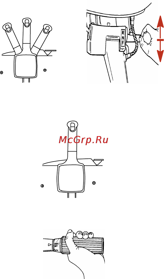 Mercury Marine ME 60 EO [53/83] Переключение передач