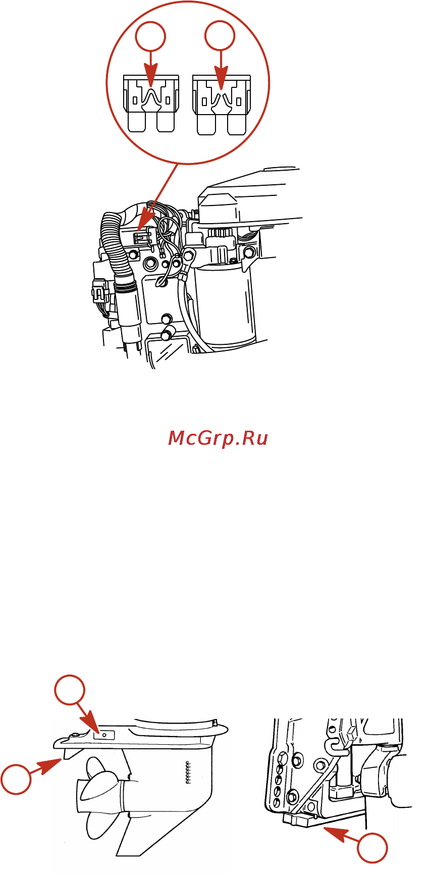 Mercury Marine ME 60 EO [66/83] Антикоррозийный анод