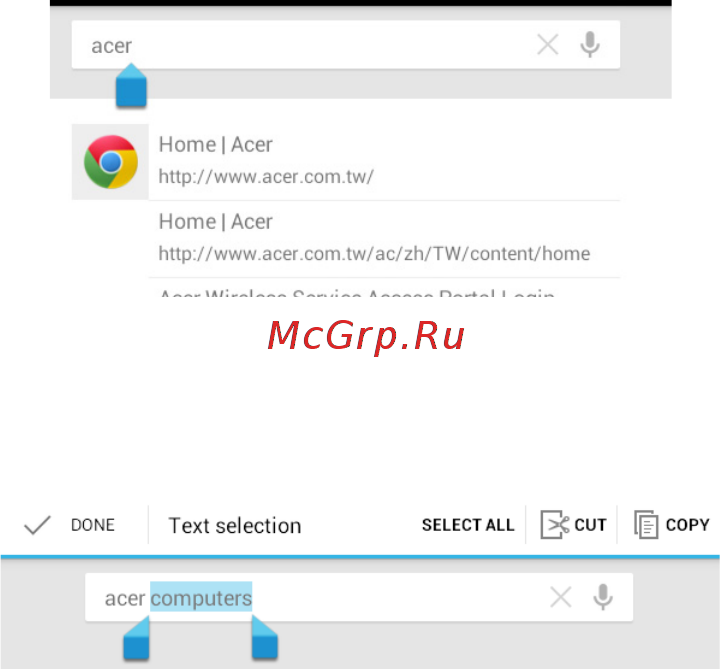 Acer ICONIA B1-710-83171G00nb NT.L2EEE.001 [18/54] Редактирование текста