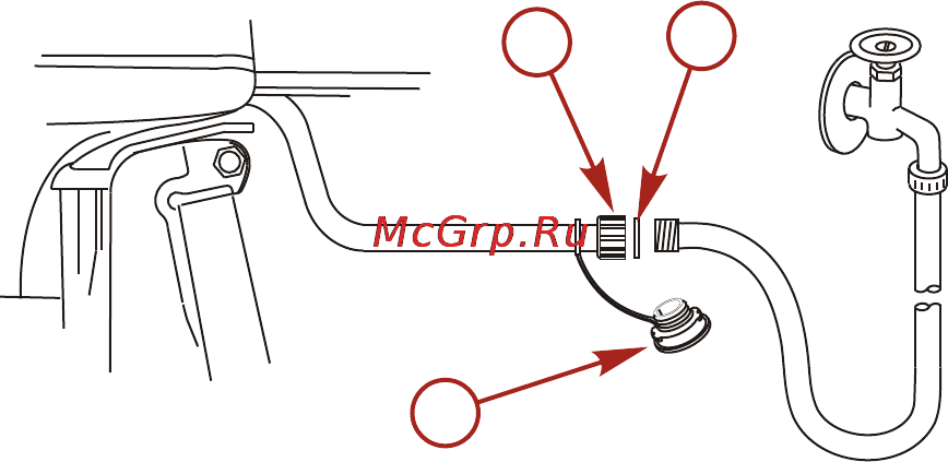 Mercury Marine ME 115 ELPT Optimax [52/101] Промывка системы охлаждения