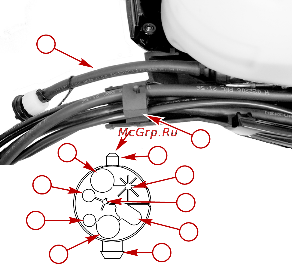Mercury Marine ME 90 ELPT Optimax [89/101] Установка подвесного двигателя