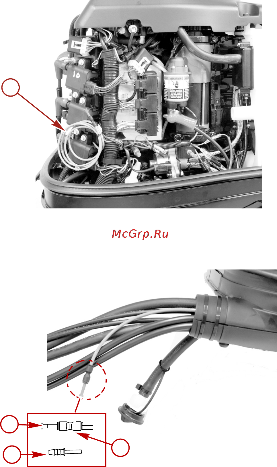 Mercury Marine ME 115 EXLPT Optimax [95/101] Установка подвесного двигателя