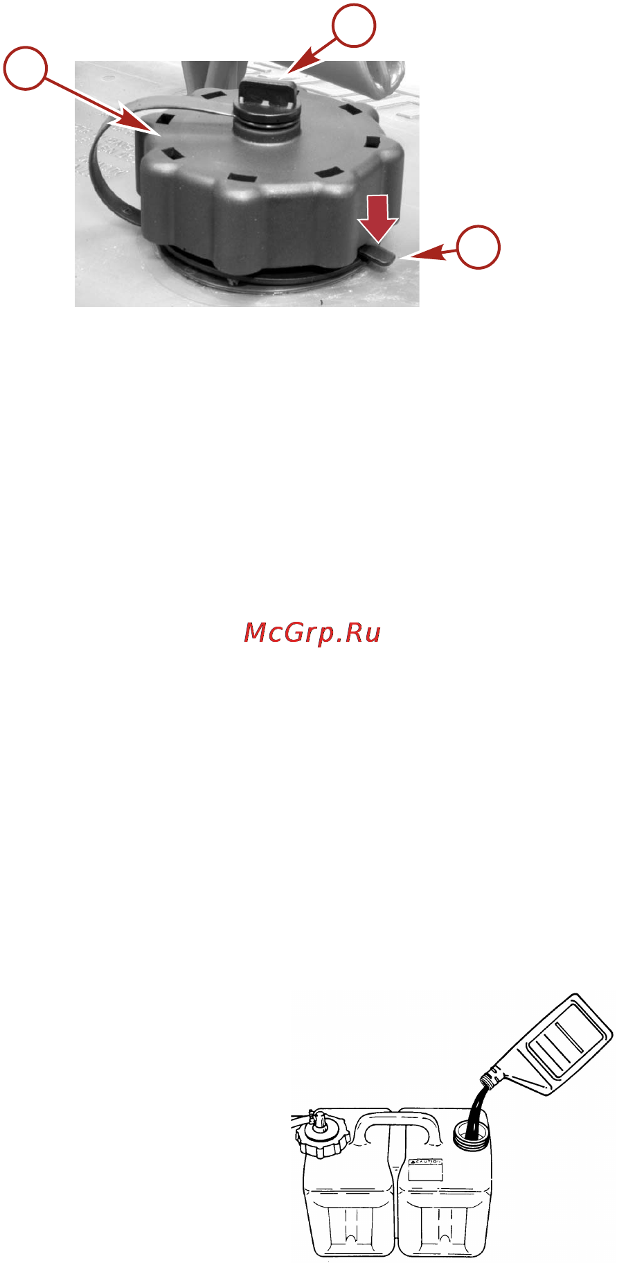 Mercury Marine ME 250 CXXL Optimax [39/108] Заполнение выносного масляного бака
