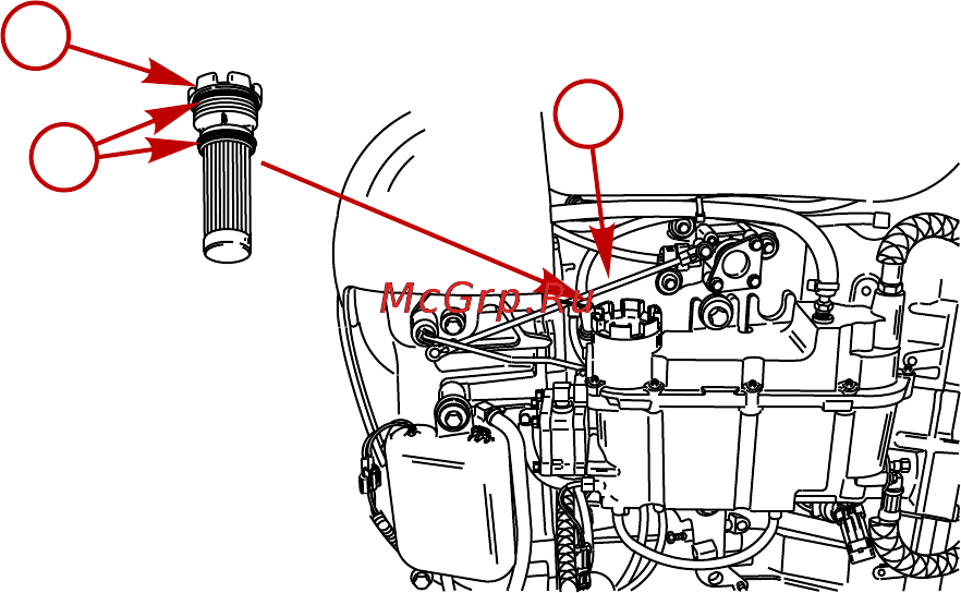 Mercury Marine ME 250 CXXL Optimax [59/108] Техническое обслуживание