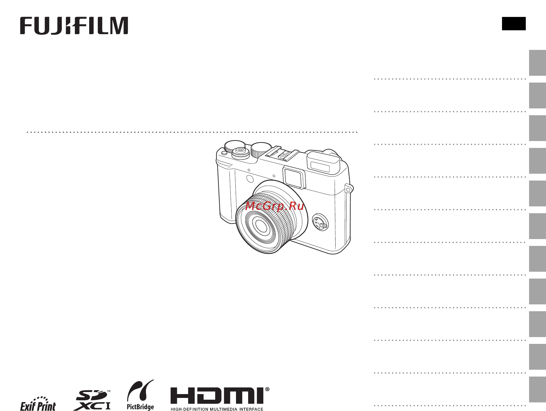 Fujifilm X20 Black Инструкция по эксплуатации онлайн