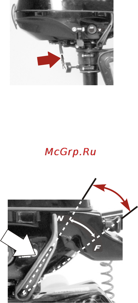 Mercury Marine ME F 2.5 M [40/57] Переключение передач