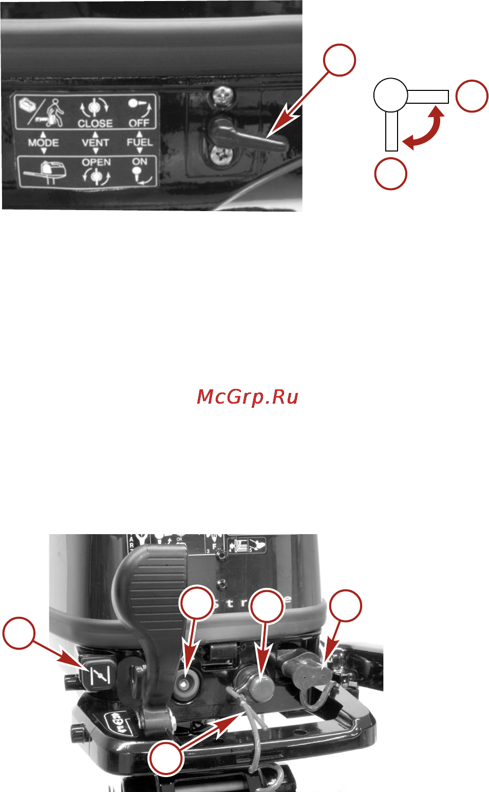 Mercury Marine ME F 5 M [41/71] Характеристики и органы управления