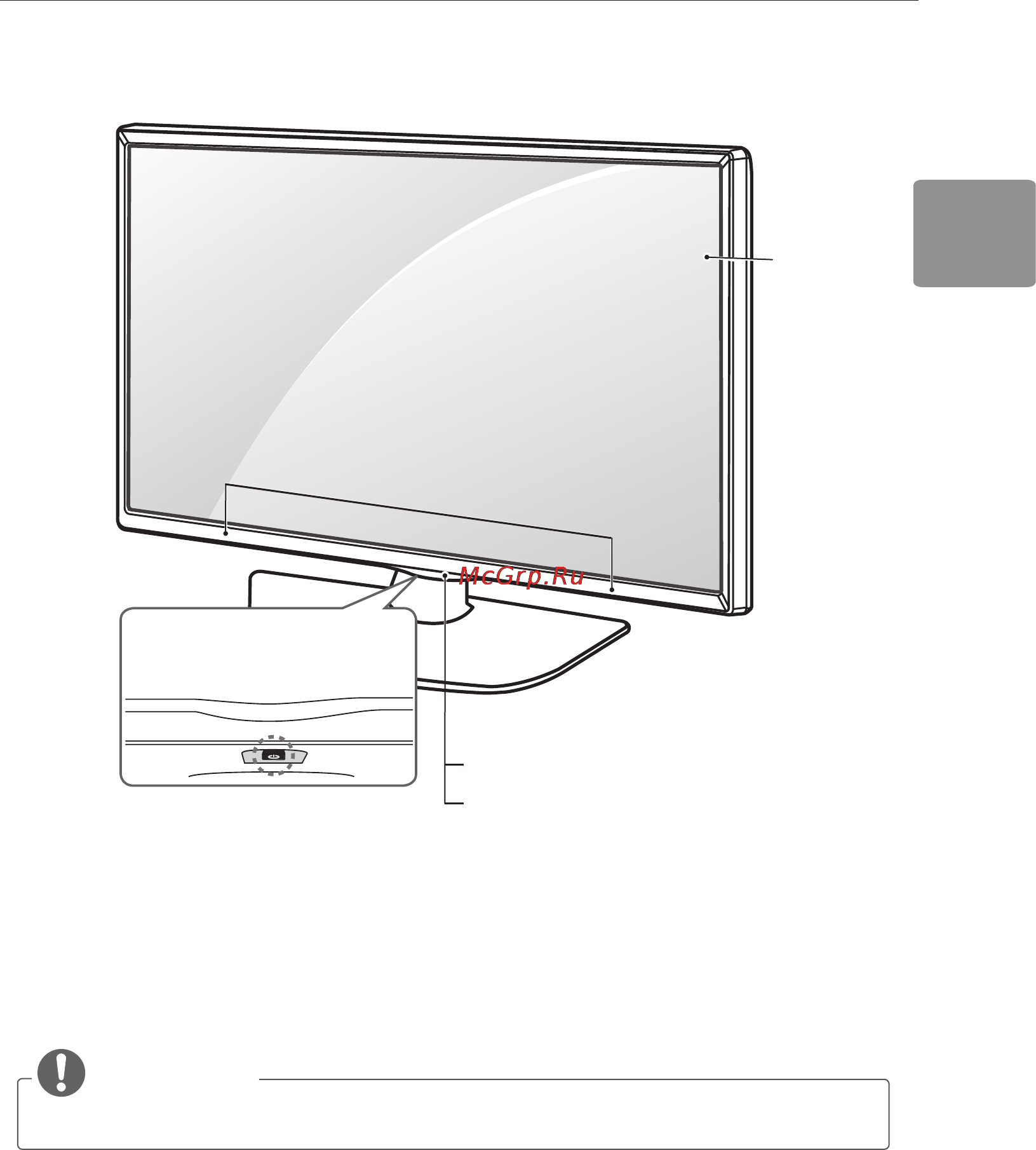 LG 24LB450U [69/88] Елементи та кнопки