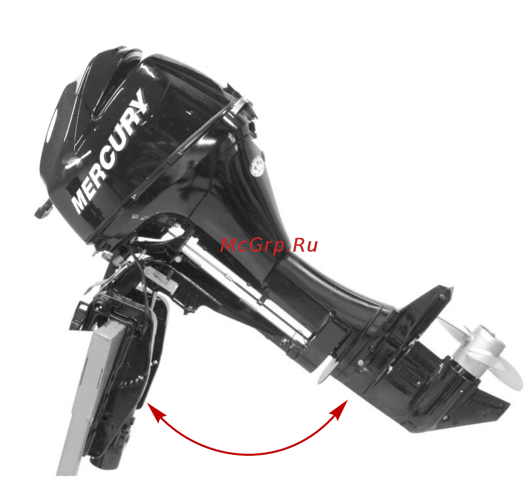 Mercury Marine ME F 9.9 M [55/110] Усилитель наклона если двигатель им оборудован