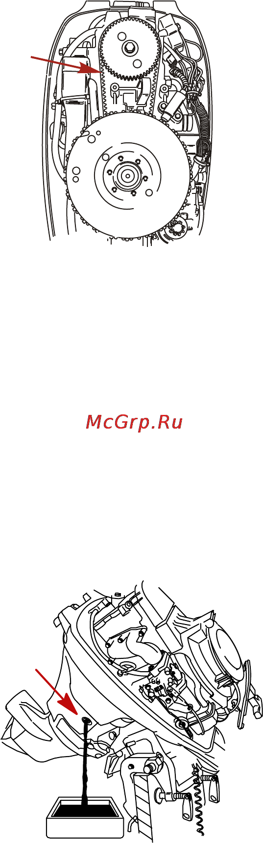 Mercury Marine ME F 9.9 M [82/110] Заливка масла